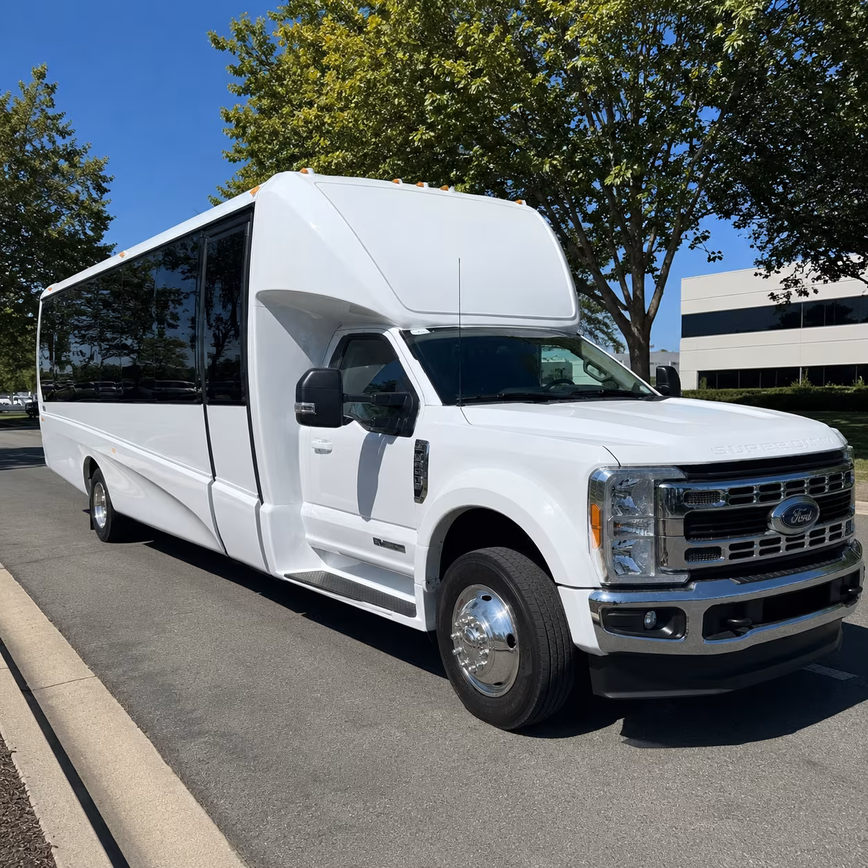 employee shuttle buses for north port business campuses and office parks