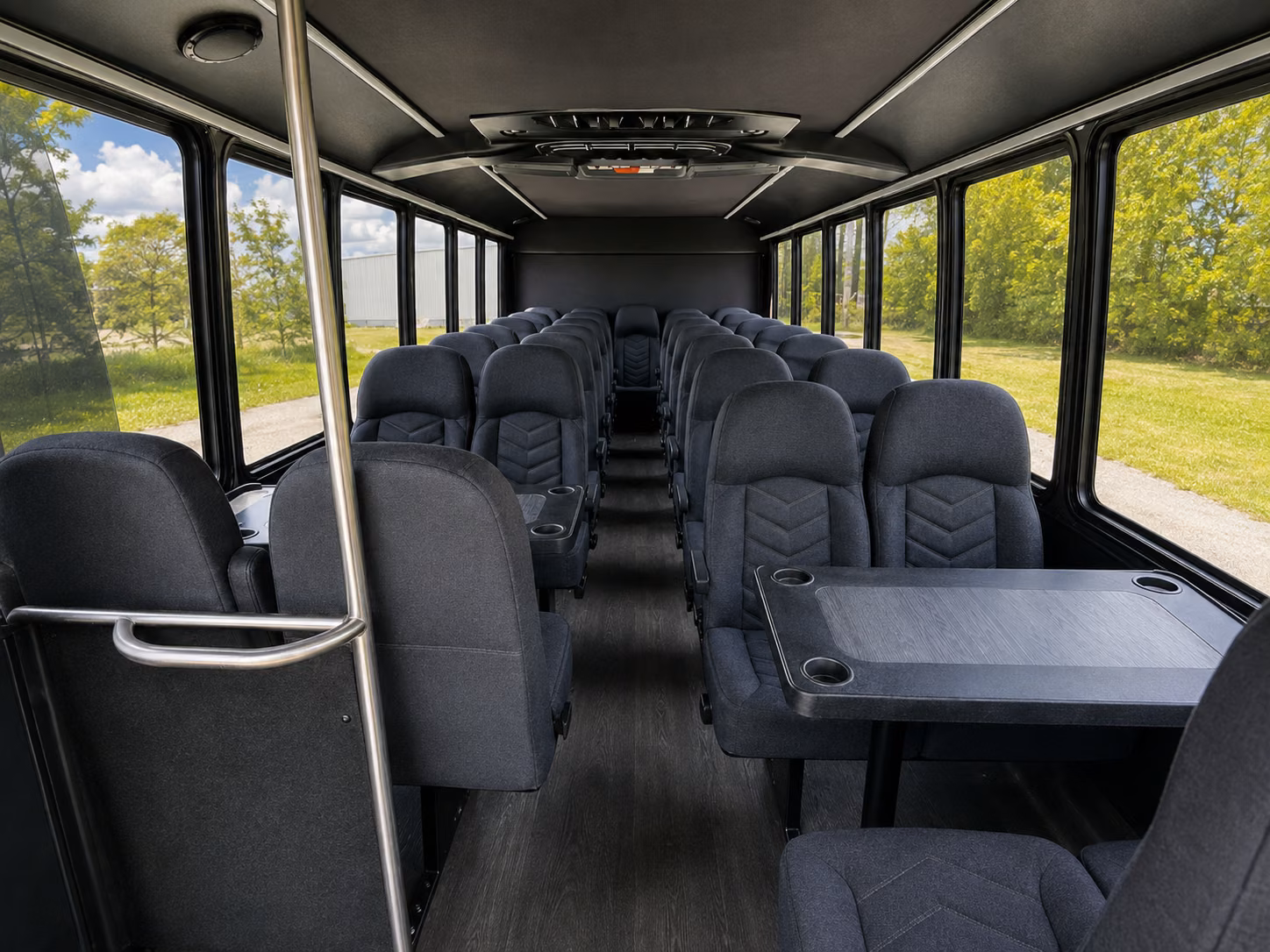 north port 18 passenger minibus inside