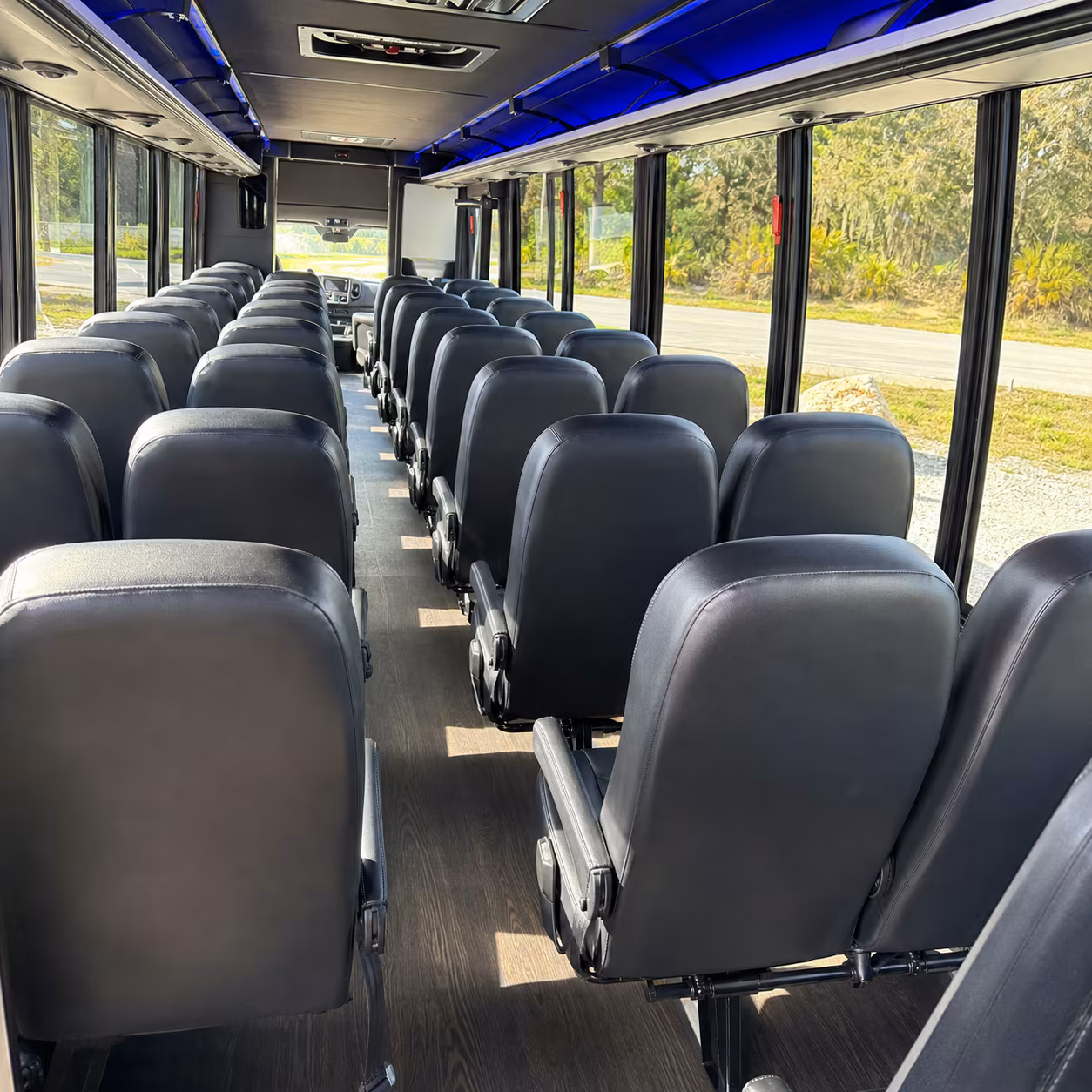 north port 30 passenger minibus inside