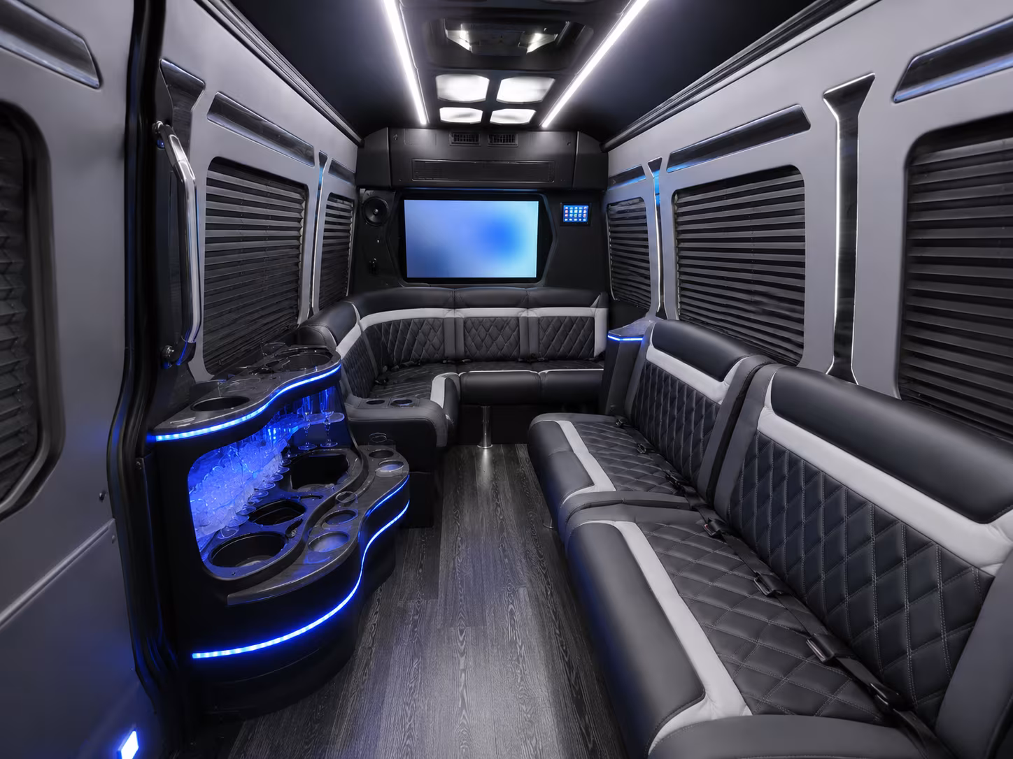 north port sprinter limousine inside